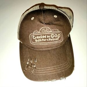 Maker FunFactor "Created by God Built for a Purpose" Statement Crew Leader Cap